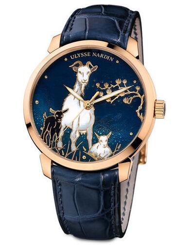 Cheap Ulysse Nardin 8156-111-2 / CHEVRE Classico Enamel Classico Goat Replica watches